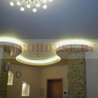 фигурный потолок из гипсокартона 